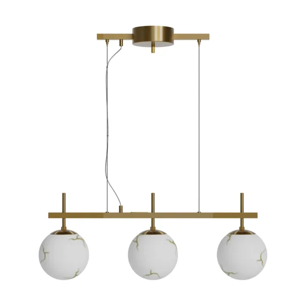 By Rydéns Bellagio ceiling light 3-lite Brass-white