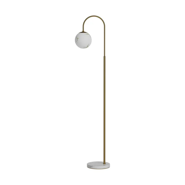 By Rydéns Bellagio floor lamp 163 cm Brass-white