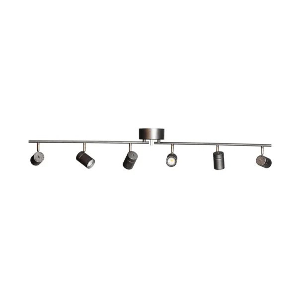 By Rydéns Correct 6 Ceiling Spotlight 124 cm Steel grey