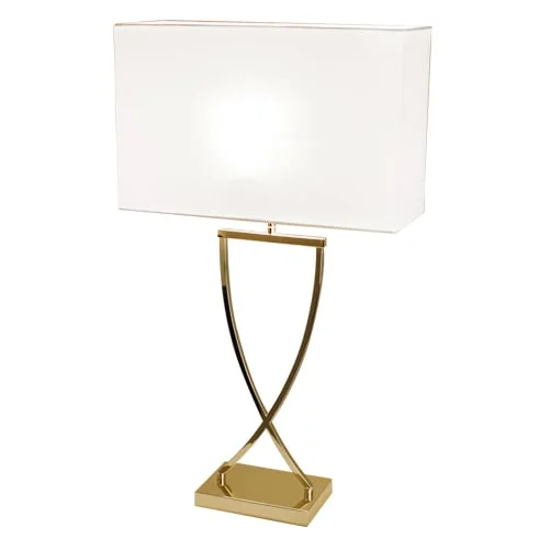 By Rydéns Omega table lamp 67 cm brass-white