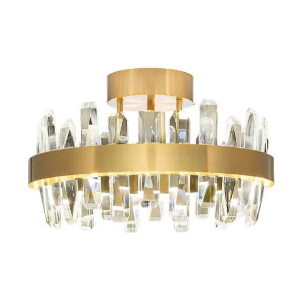 By Rydéns Triumph ceiling light Ø60 cm Brass-clear, Ø50 cm