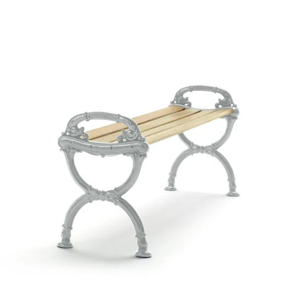 Byarums bruk Byarum Bench Pine impregnation, raw aluminum frame