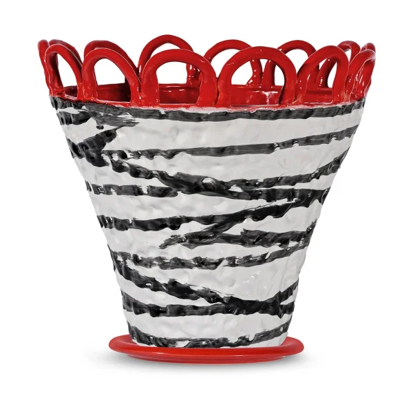 Byon Patty pot L Ø30 cm Zebra-red
