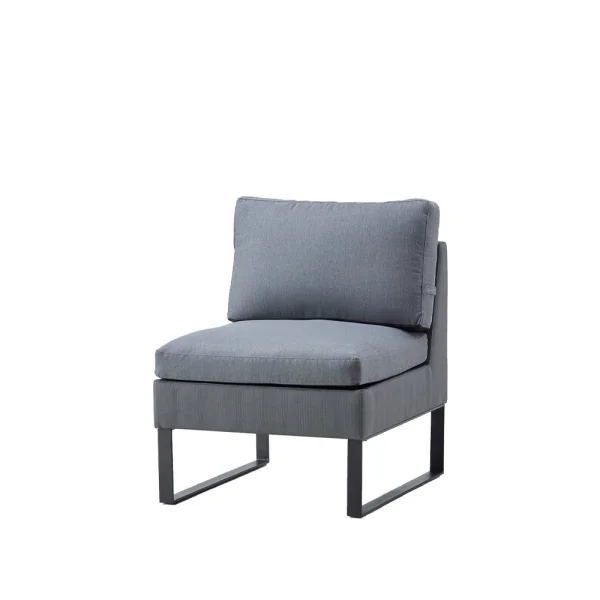 Cane-line Flex modular sofa Grey, single, incl. cushions