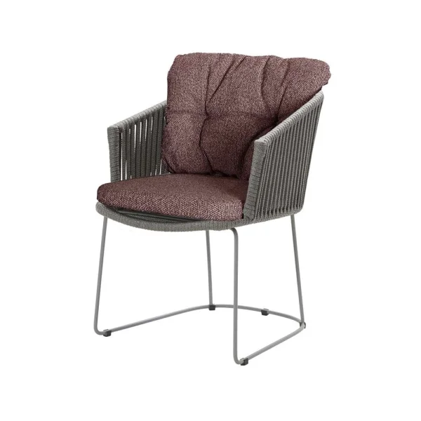 Cane-line Moments chair Cane-Line Natté dark bordeaux, Cane-Line soft rope