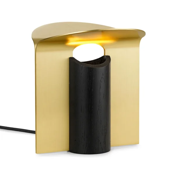 Carl Hansen & Søn RF200 Petal table lamp, Black oak-brass RF200 Petal table lamp, Black oak-brass