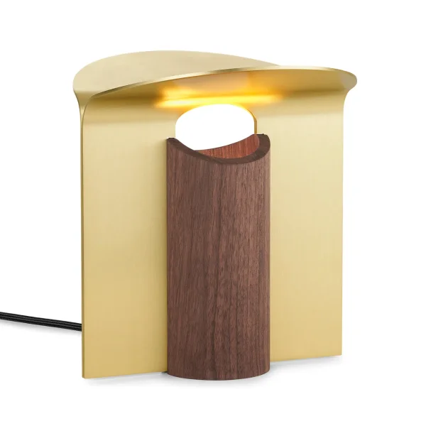 Carl Hansen & Søn RF200 Petal table lamp, Oiled walnut-brass RF200 Petal table lamp, Oiled walnut-brass
