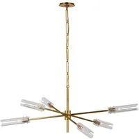 Casoria Radial Chandelier Brass, Light, Hand-Rubbed Antique Brass - Andrew Martin
