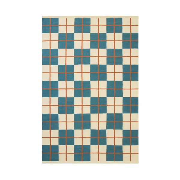 Chhatwal & Jonsson Haveli rug 230x320 cm Heaven blue-light khaki-rust