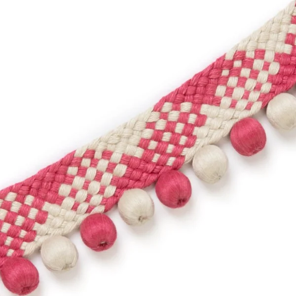 Christopher Farr Cloth | Festoon Tape | Hot Pink