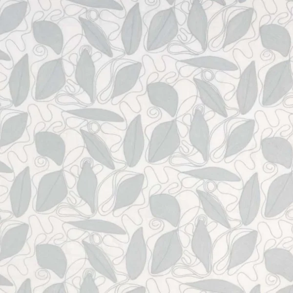Christopher Farr Cloth | Foliage Indoor Embroidered | Pale Blue