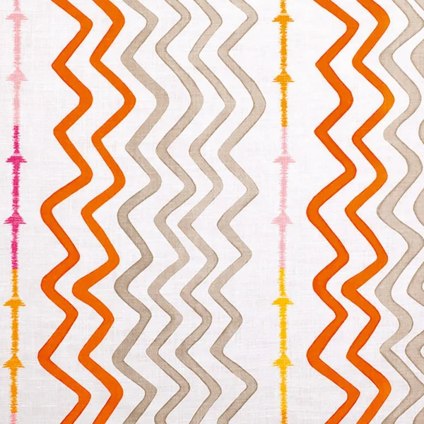 Christopher Farr Cloth | Kit Kemp | Rick Rack | Orange