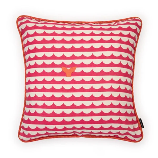Christopher Farr Cloth | We Sailed Away Cushion | Hot Pink