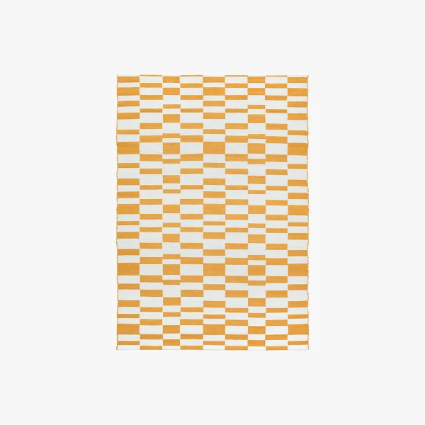 Cipher Jacquard Rug in Mustard, Large