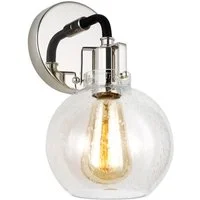 Clara Wall Light Nickel, Light, Polished Nickel - Andrew Martin