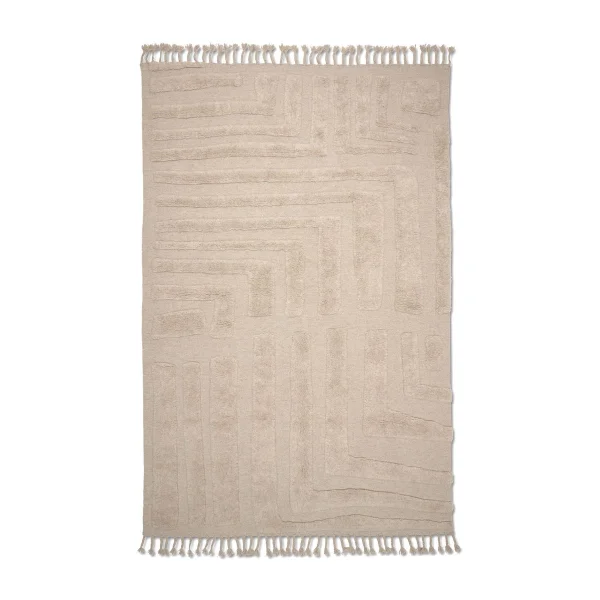 Classic Collection Field wool rug 250x350 cm Natural Beige