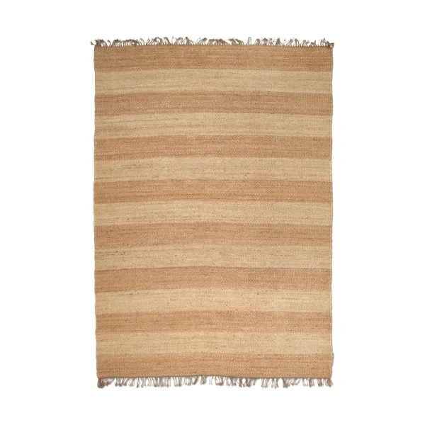 Classic Collection Jute Stripes rug Natural jute, 250x350 cm