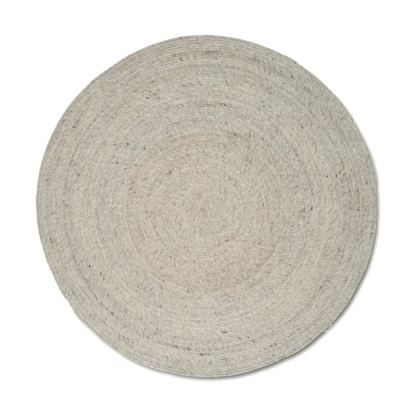 Classic Collection Merino wool rug round Ø240 cm Concrete