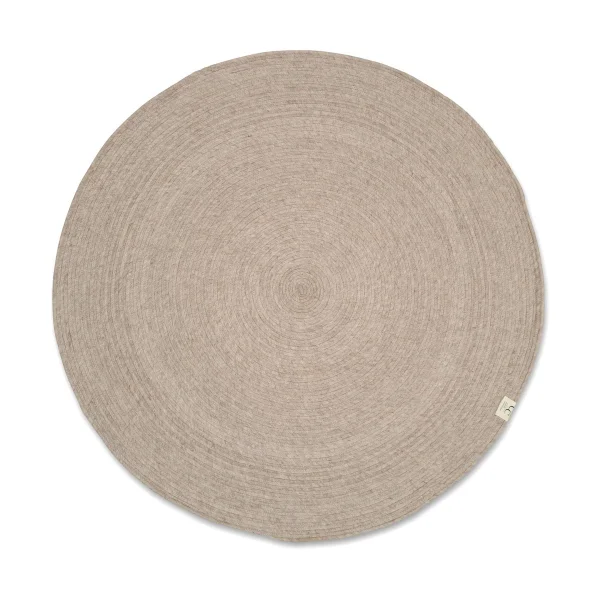 Classic Collection Merino wool rug round Ø240 cm Oat