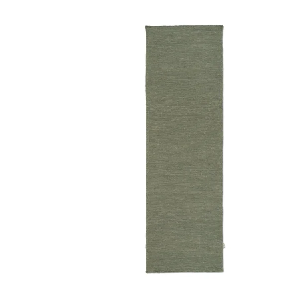 Classic Collection Plain runner rug Green, 80x250 cm