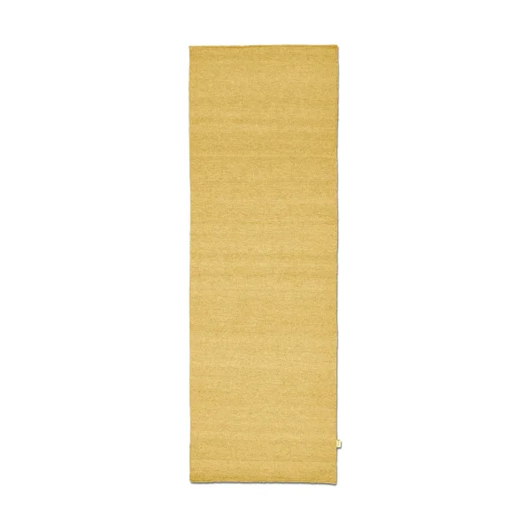 Classic Collection Plain runner rug Yellow, 80x250 cm