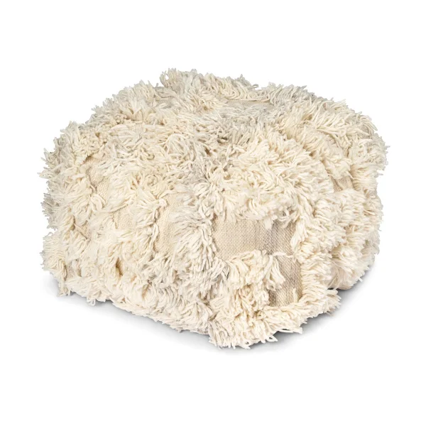 Classic Collection Pouf Rio 55x55 cm Ivory-melange