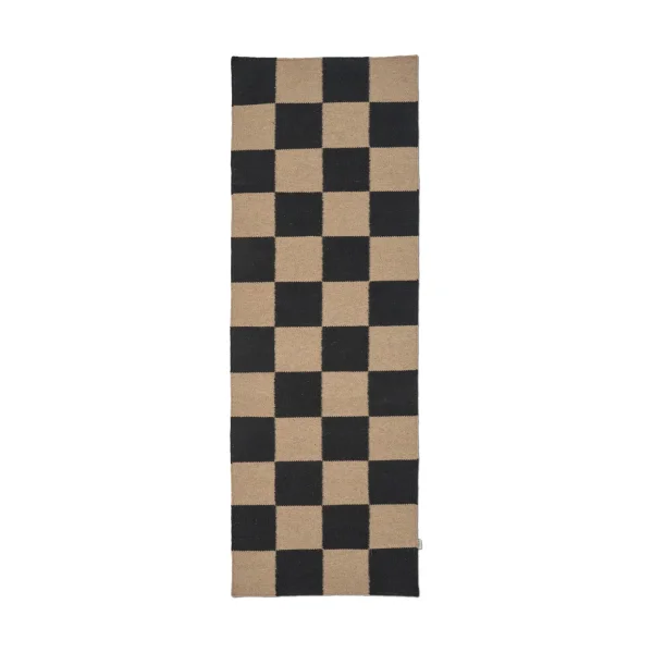 Classic Collection Square runner rug Black-natural, 80x240 cm