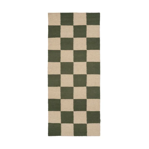Classic Collection Square runner rug Green-natural, 80x200 cm