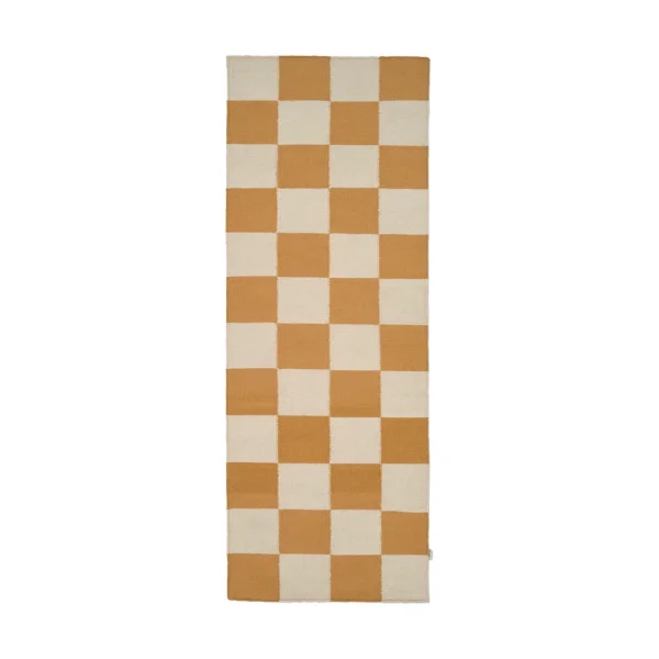 Classic Collection Square runner rug White-yellow, 80x240 cm