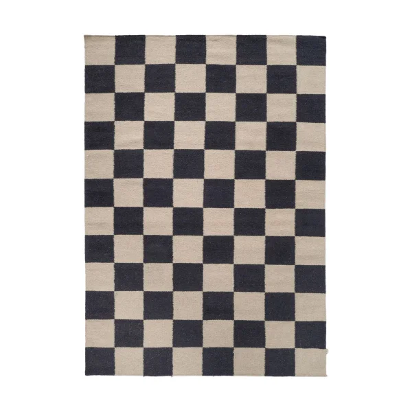 Classic Collection Squares rug Black-beige, 250x350 cm
