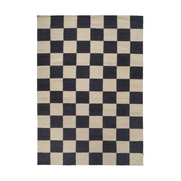 Classic Collection Squares rug Black-natural, 300x400 cm