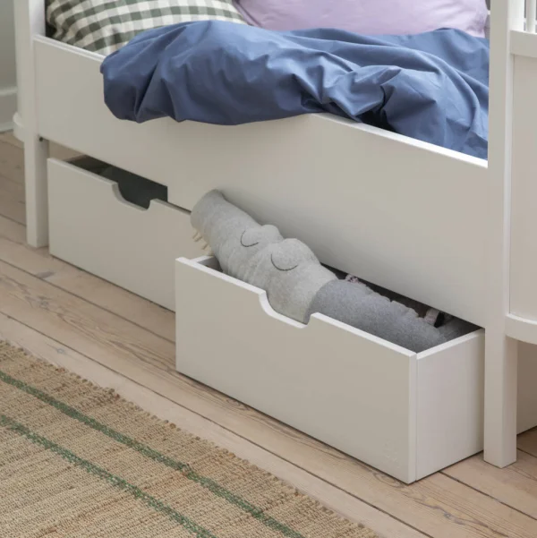 Classic White Bed Drawer by Sebra PRE ORDER