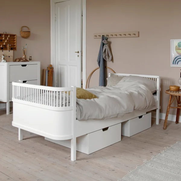 Classic White Junior And Grow Bed by Sebra PRE ORDER