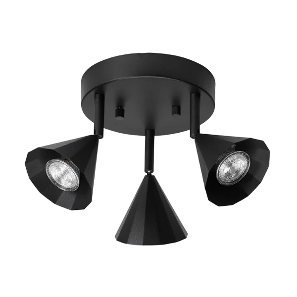 CO Bankeryd Rain 18 ceiling spotlight Black