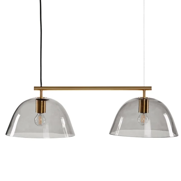 CO Bankeryd Wendo 70 ceiling lamp smoke-coloured glass Brass finish