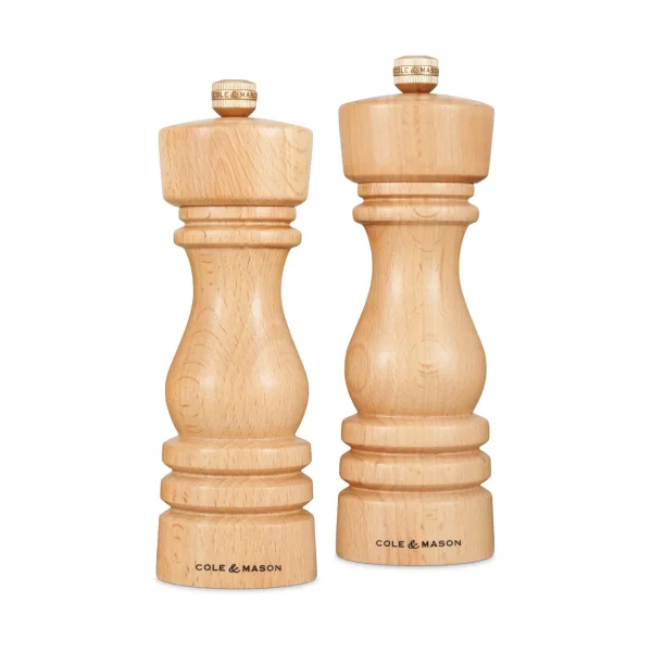 Cole & Mason London Salt and Pepper Mill Set 13 cm Natural