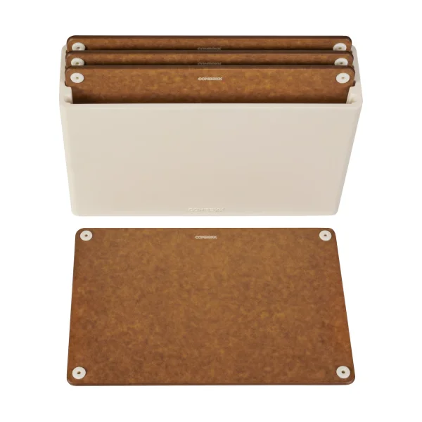 Combekk Combekk cutting board 5-piece set Sand-brown
