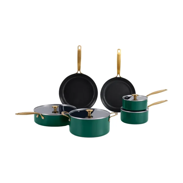 Combekk Combekk Element pot and frying pan set, 10-piece Holly Green