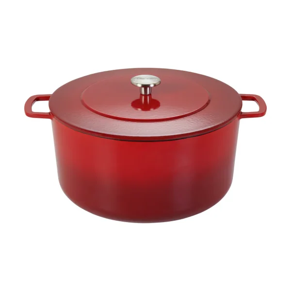 Combekk Combekk Enameled cast iron pot Ø32 cm Cherry-silver knob