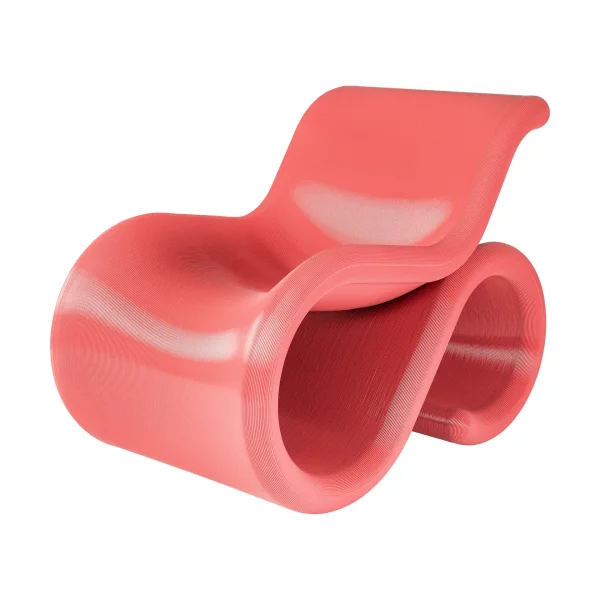 Crème Atelier Éclair chair lounge chair Bubblegum