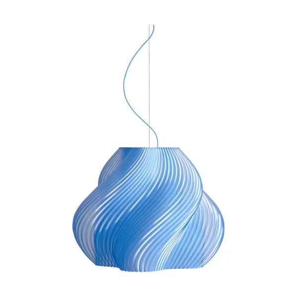 Crème Atelier Soft Serve pendant Blueberry sorbet-brass, Mega, 60 cm