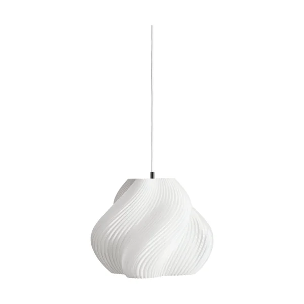 Crème Atelier Soft Serve pendant White-brass, 02, 25 cm