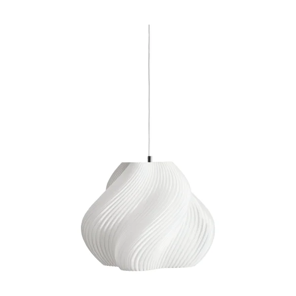 Crème Atelier Soft Serve pendant White-brass, 03, 30 cm