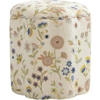 Daisy Ottoman Fable Woodland, Chair, Multicoloured - Andrew Martin Linen