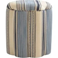 Daisy Ottoman Las Salinas 8, Chair, Blue - Andrew Martin Cotton