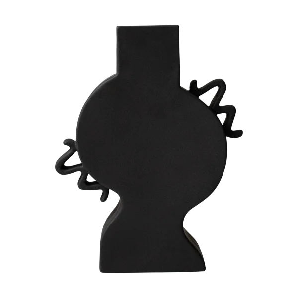 DBKD Flat vase 33 cm Black