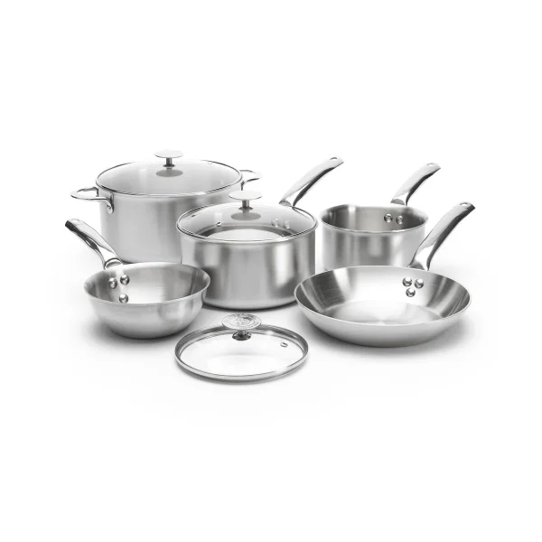 De Buyer de Buyer Alchimy pot set with glass lid 8 pieces