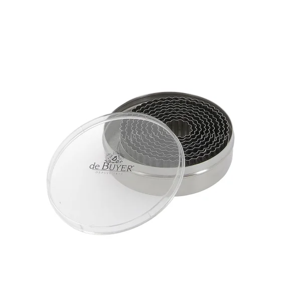 De Buyer Wavy punched 9-pack Stainless steel
