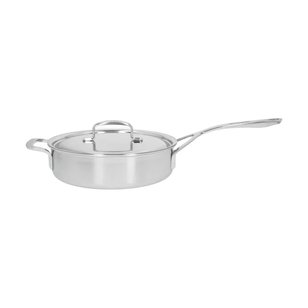 Demeyere 5-Plus deep frying pan with lid stainless steel Ø24 cm