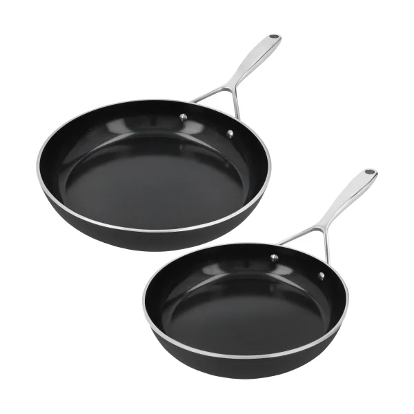 Demeyere Alu Plus 3 Ceraforce frying pan set ceramic 3-ply 2 pieces